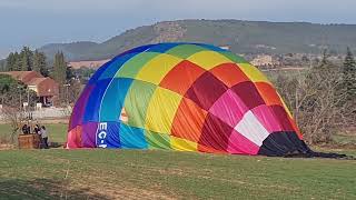 langsame Landung eines Heißluftballons  Ballon  Viajes Experiencias  Trip [upl. by Ziul239]