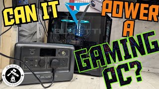 BLUETTI EB70 Portable Power Station  1000W 716Wh Can it Power A GAMING PC [upl. by Fauman]