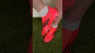 Adidas F50 League Laceless FGMG on feet  Vivid Horizon Pack asmr football adidas soccer [upl. by Karlie]