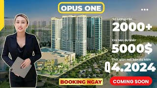 Tiến độ mới nhất The Opus One  Nhận BOOKING mở bán Đợt 1  Vinhomes Grand Park [upl. by Encrata]