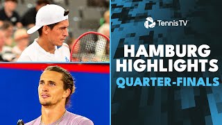 Zverev Plays Zhang Rune vs Fils Baez amp More Feature  Hamburg 2024 QuarterFinals Highlights [upl. by Ennoryt998]