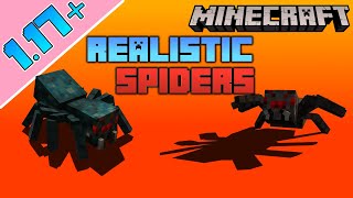 Better Mob Animations Update REALISTIC SPIDERS Are Now Here  MCPE Minecraft Bedrock [upl. by Aicnom]