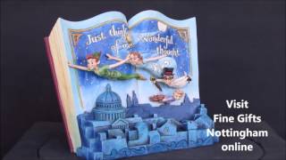 Disney Traditions Peter Pan Storybook Figurine Off to Neverland Jim Shore 4049643 [upl. by Eylrac]