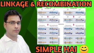 Genetics  Linkage and recombination  Simplified  from Ncert [upl. by Forrest]