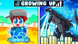 Growing Up as GODZILLA in Roblox [upl. by Shirberg248]