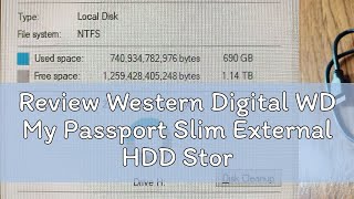 Review Western Digital WD My Passport Slim External HDD Storage 1TB  2TB  4TB  5TB Hard Disk Dri [upl. by Rust]