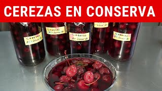 Cerezas en conserva casera RecetasdeLuzMa [upl. by Labana]