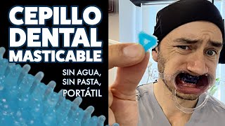 Cepillo dental masticable “Un chicle que te lava los dientes” Lo ponemos a prueba [upl. by Cirdor]