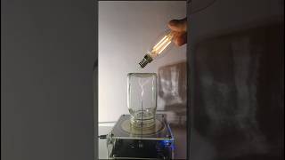 Tesla Coil 🌩️ bottle  bulb 💡teslacoil lighting experiment [upl. by Hartwell]