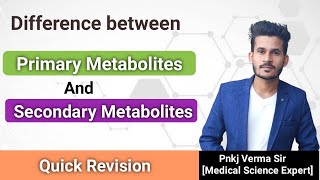 Primary and Secondary Metabolites  Hindi  Biology [upl. by Mingche]