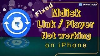 Fixed Mdisk LinkPlayer Not Opening in Safari  mdiskme [upl. by Amarillas817]