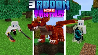 3 ADDON MCPE SURVIVAL FANTASI  Addon MCPE 121 [upl. by Latterll]