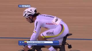 Mens Omnium  Points Race  2016 UCI Track Cycling World Championships [upl. by Adnorat]