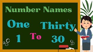 One to thirty number names  Counting song  1 to 30 in words  Number song [upl. by Dduj]