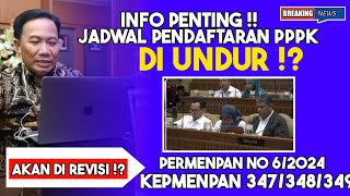 ATURAN PPPK AKAN DI REVISI  PENDAFTARAN PPPK 2024 DI UNDUR [upl. by Merri]