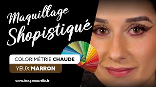 Un maquillage sophistiqué dans une colorimétrie chaude [upl. by Ahselyt]