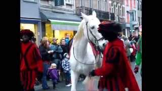 Sinterklaas parade   De Sint met zijn 99 Zwarte pieten en Zijn Paard [upl. by Acirre]