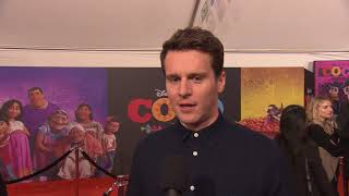 Olafs Frozen Adventure quotKristoffquot Interview  Jonathan Groff [upl. by Adnolay827]