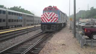 Metra F40C 611 Cab Car 8517 yarding Elgin [upl. by Heinrick]