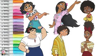 Disney Encanto Coloring Book Compilation Mirabel Antonio Dolores Isabela Luisa Camilo [upl. by Doownyl]