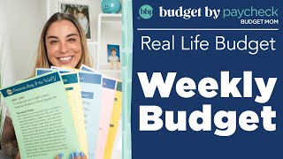 BBP Real Life Budgets  Weekly Budget [upl. by Sitoiganap]