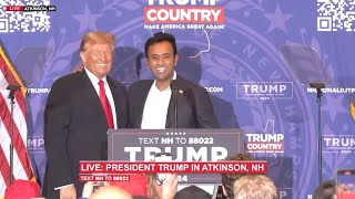 Live from New Hampshire  Trump 2024 Rally featuring Vivek Ramaswamy [upl. by Baer40]