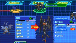 Evolving Demidevimon Turn into Devimon  Digimon World DS Walkthrough [upl. by Orrin]