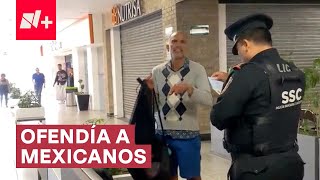 Encaran a estadounidense que ofendía a mexicanos en un centro comercial  N [upl. by Ahsok]