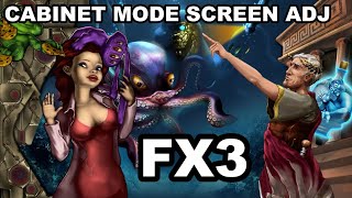 Pinball FX3 Screen Adjustment How To 23 Screen Set Up DMD amp Backglass amp CABINET Mode FX3 Pinball [upl. by Anoiek330]