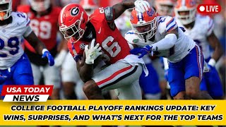 College Football Playoff Rankings Update Key Wins Surprises and What’s Next for the Top Teams [upl. by Aeel]