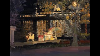 Evening Lights I by the Music of Erik Saties Gymnopédie No 1 Paintings by Bato Dugarzhapov [upl. by Jacquet]