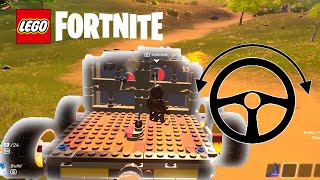 How To Make a Steering Car  LEGO Fortnite [upl. by Nivri]