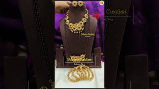 Pearl jewellery  Signature design of Bahawa Creation  Trending Bridal Jewelry short  7304659727 [upl. by Enovi10]