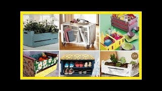 20 manières ingénieuses de recycler les cagettes de fruits et légumes [upl. by Bunch]