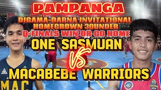 QFINALS DO OR DIE  MACABEBE WARRIORS VS ONE SASMUAN  DARNA INVITATIONAL PAMPANGA GAME HIGHLIGHTS [upl. by Donnie]