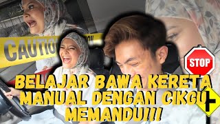 BELAJAR BAWA KERETA MANUAL DENGAN CIKGU MEMANDU  TIQAH HAMPIR LANGGR KERETA LAIN [upl. by Joelynn730]