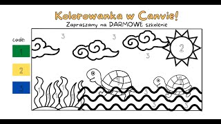 Jak zrobić kolorowanki dla dzieci w Canvie [upl. by Yuh]