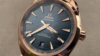 Omega Seamaster Aqua Terra SEDNA Rose Gold 22052412103001 Omega Watch Review [upl. by Rawdon]