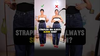 Viral Strapless Bra Hack ashortaday trendingonshorts [upl. by Halli491]