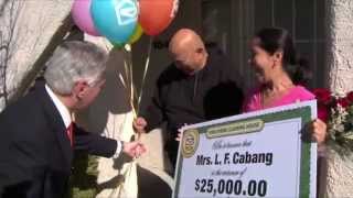 Publishers Clearing House Winners Luz Cabang From Las Vegas Nevada Wins 25000 [upl. by Lud]