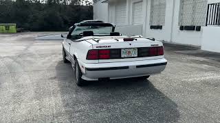 1989 Chevrolet Cavalier Z24 Convertible Top Down Walk Around [upl. by Ellennahc]