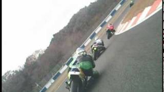 【Onboard Camera 】 NSR250 RACE Okayama International Circuit crash [upl. by Eipper]