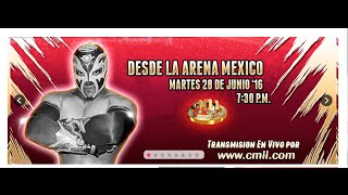 LUCHA LIBRE MARTES DE NUEVOS VALORES EN LA ARENA MEXICO 28 DE JUNIO DEL 2016 [upl. by Ahsikat]