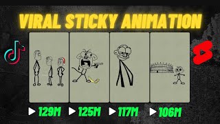 How To Make Viral Sticky Animation Like Rico Animations For Tiktok Shorts and Instagram [upl. by Marmawke]