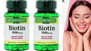 Biotin 1000mcg Tablets NATURES BOUNTY Supports Healthy Hair Skin amp Nails Tablets [upl. by Ambert611]