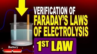 Faradayquots First Law Verification of Faradayquots first law of electrolysis [upl. by Nnaitsirhc]