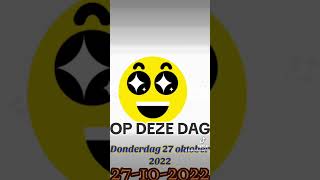 song donderdag 27 oktober 2022 [upl. by Yelnik340]