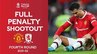 FULL Penalty Shootout  Manchester United v Middlesbrough  Emirates FA Cup Fourth Round 2122 [upl. by Gary766]