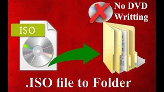 How to extract iso image file to folder without writting to DVD [upl. by Airehs]