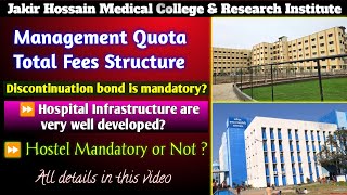 Jakir Hossain Medical College Fees Structure 🤯Management Quota Neet 2024 mbbsadmission [upl. by Kippie]